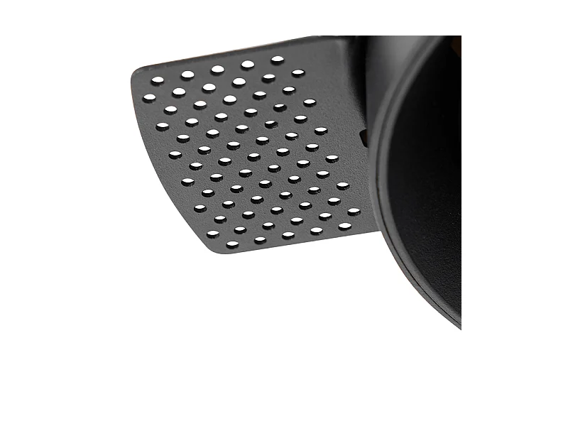 Spot encastré moderne noir GU10 AR111 rond sans enjoliveur - Oneon Honey