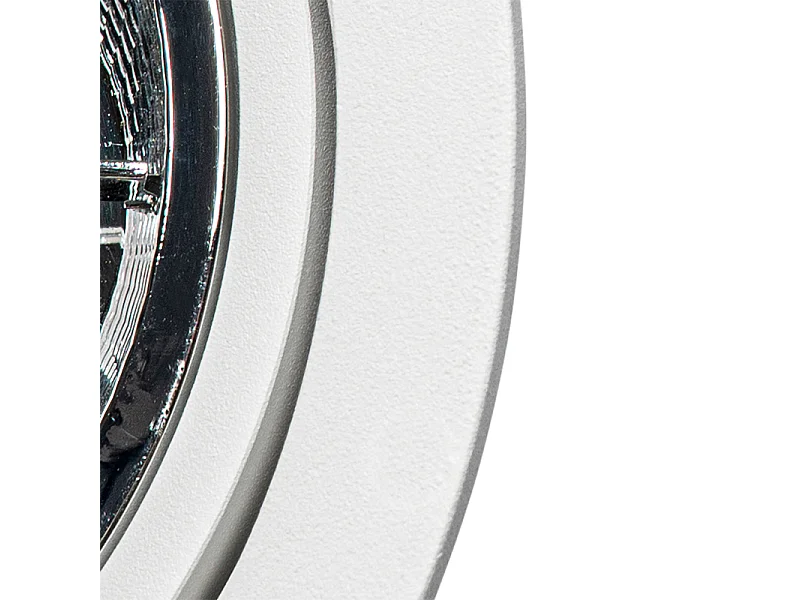 Spot encastré rond blanc orientable - Chuck 111