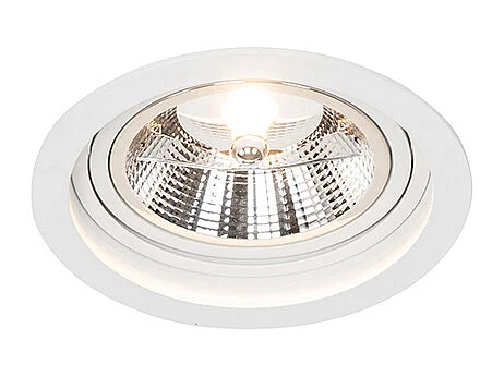 Spot encastré rond blanc orientable - Chuck 111