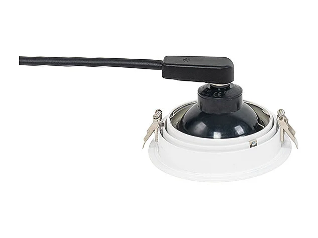 Spot encastré rond blanc orientable - Chuck 111