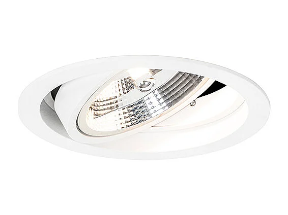Spot encastré rond blanc orientable - Chuck 111