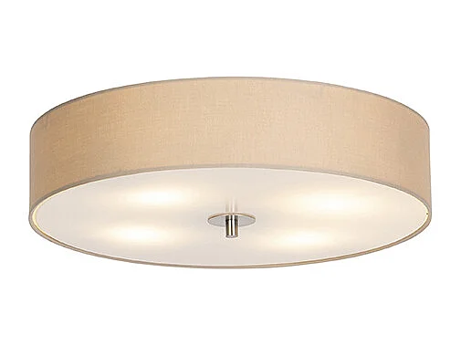 Plafonnier Country beige 50 cm - Tambour