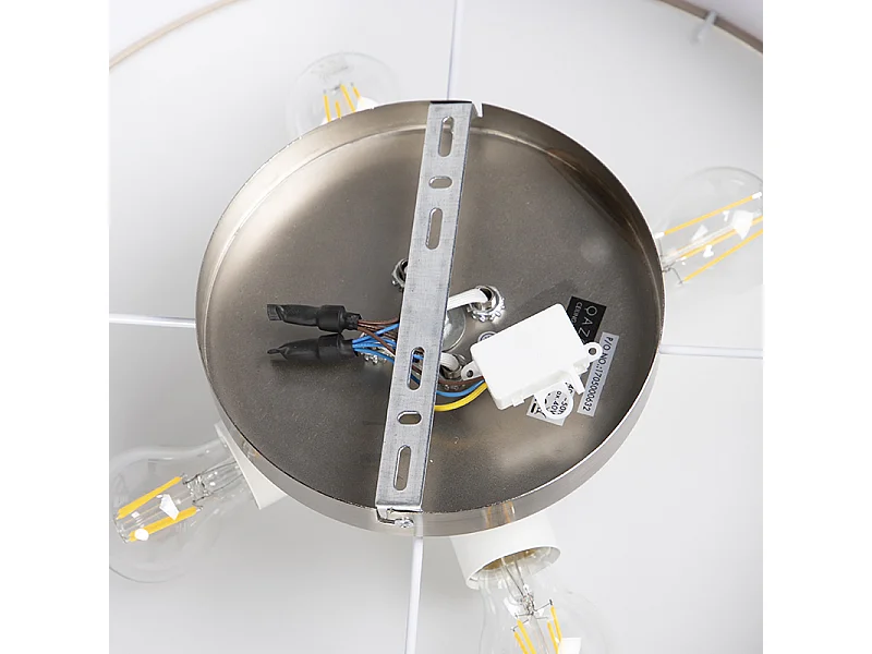 Plafonnier Country beige 50 cm - Tambour