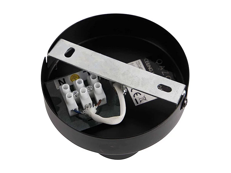 Plafonnier moderne noir 9 cm - Facil