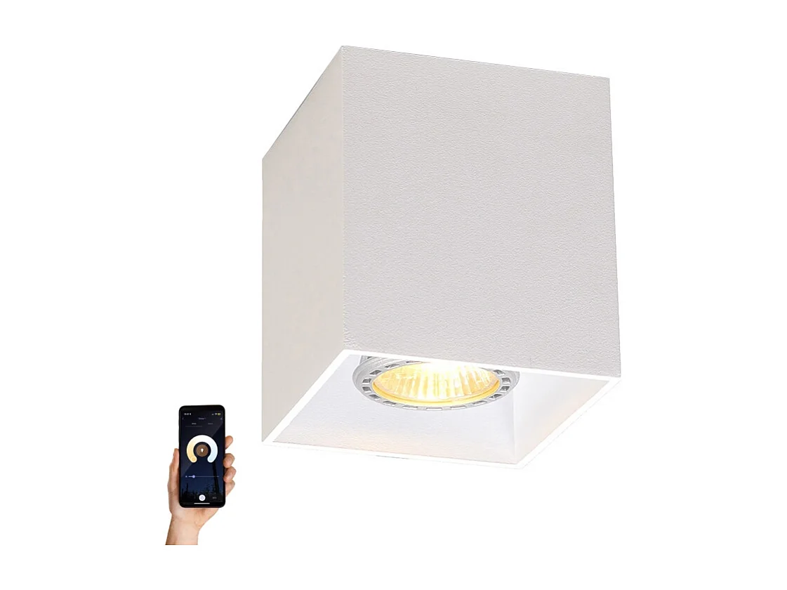 Smart spot blanc avec WiFi GU10 - Qubo 1