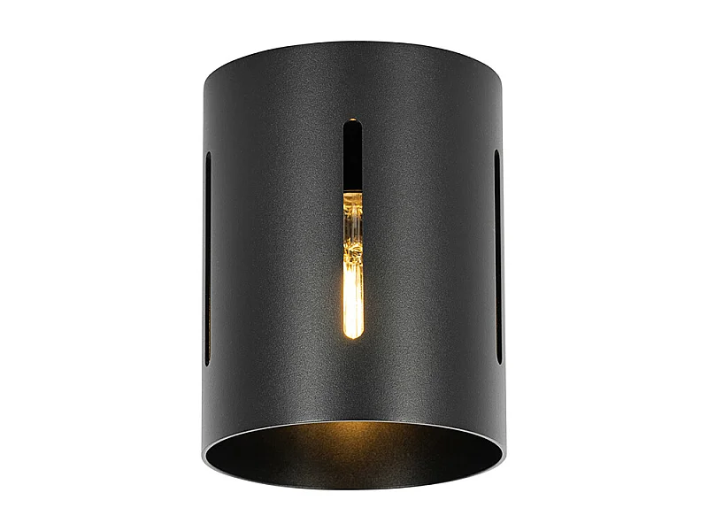 Plafonnier design noir avec effet de lumière - Yana