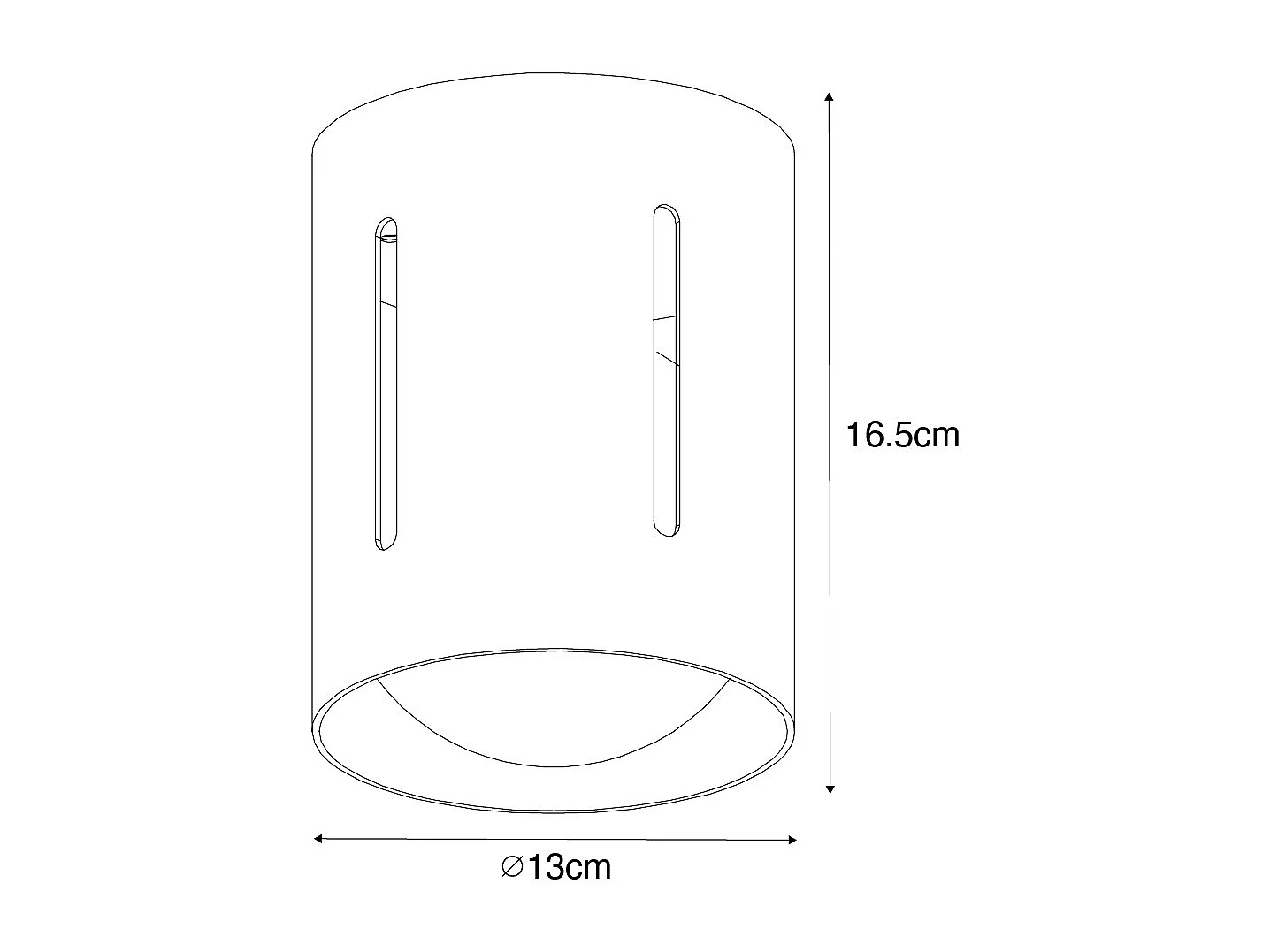 Plafonnier design noir avec effet de lumière - Yana