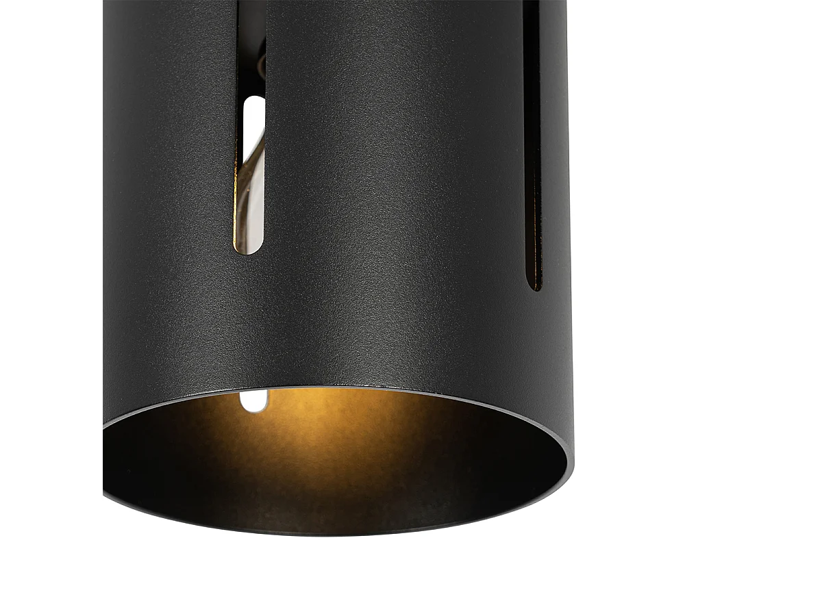 Plafonnier design noir - Yana