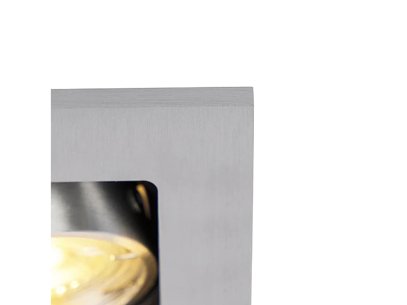 Spot encastrable intelligent aluminium avec WiFi GU10 inclinable - Qure