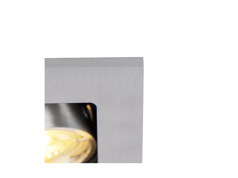 Spot encastrable intelligent aluminium avec WiFi GU10 inclinable - Qure