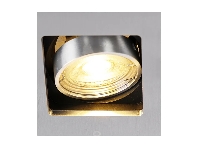 Spot encastrable intelligent aluminium avec WiFi GU10 inclinable - Qure