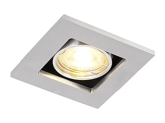 Spot encastrable intelligent aluminium avec WiFi GU10 inclinable - Qure