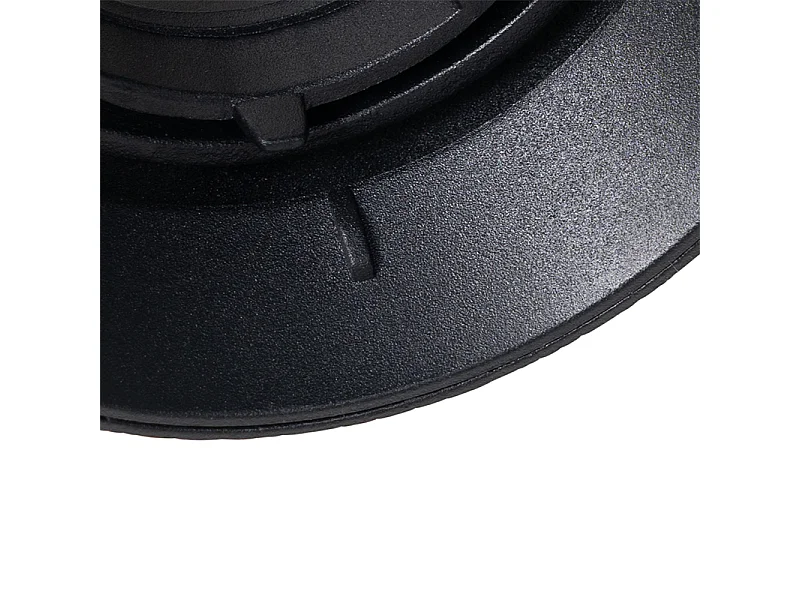 Spot encastré moderne noir GU10 rond sans bordure - Oneon