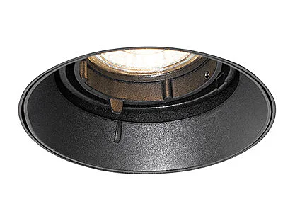 Spot encastré moderne noir GU10 rond sans bordure - Oneon