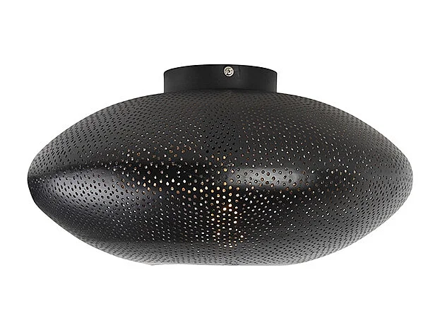 Plafonnier oriental noir avec or 40 cm - Radiance