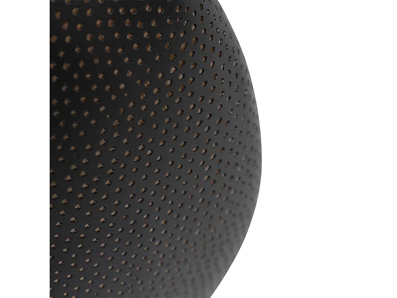 Plafonnier oriental noir et or 40 cm - Radiance