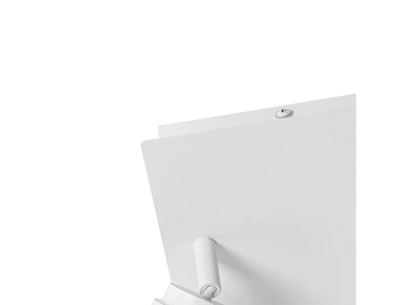 Spot de salle de bain moderne blanc carré 2 lumières IP44 - Ducha