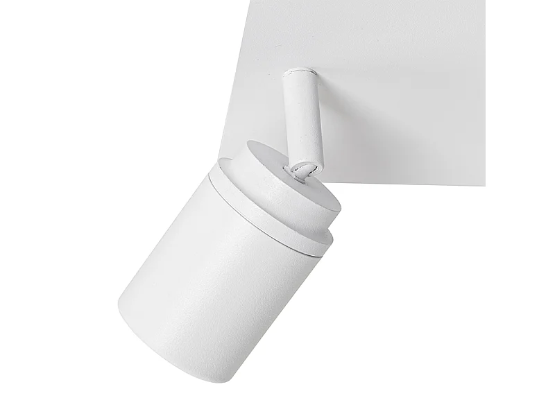 Spot de salle de bain moderne blanc carré 2 lumières IP44 - Ducha