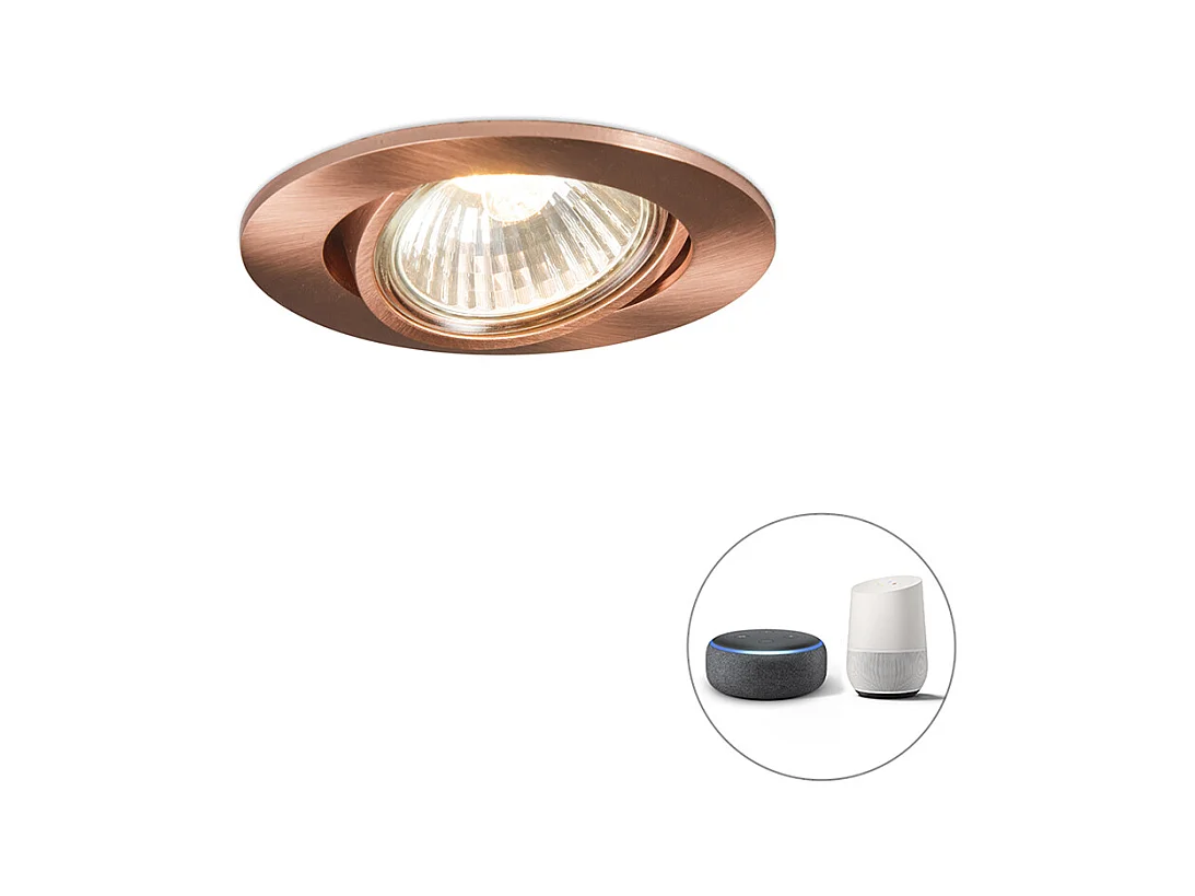 Spot encastré intelligent en cuivre inclinable avec Wifi GU10 - Cisco