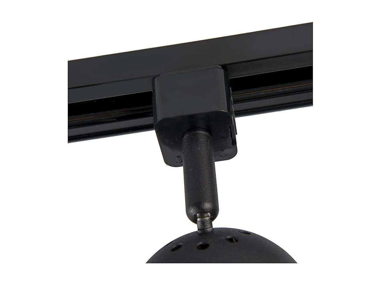 Spot sur rail noir monophasé - Gissi