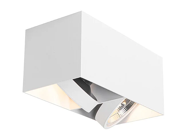 Spot design avec AR111 rectangulaire 2 lumières - Box