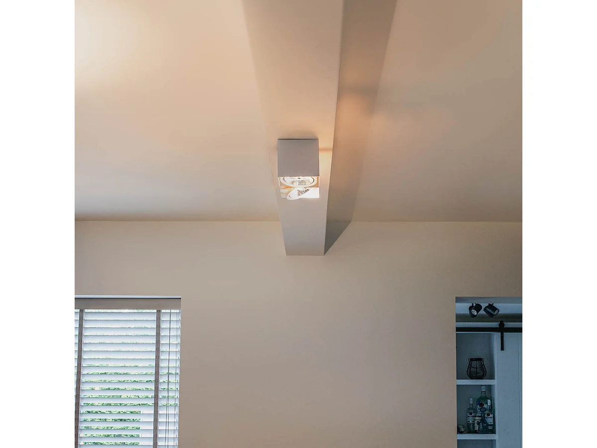 Spot design avec AR111 rectangulaire 2 lumières - Box