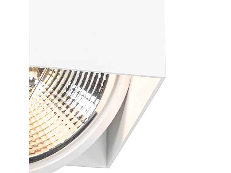 Spot design avec AR111 rectangulaire 2 lumières - Box