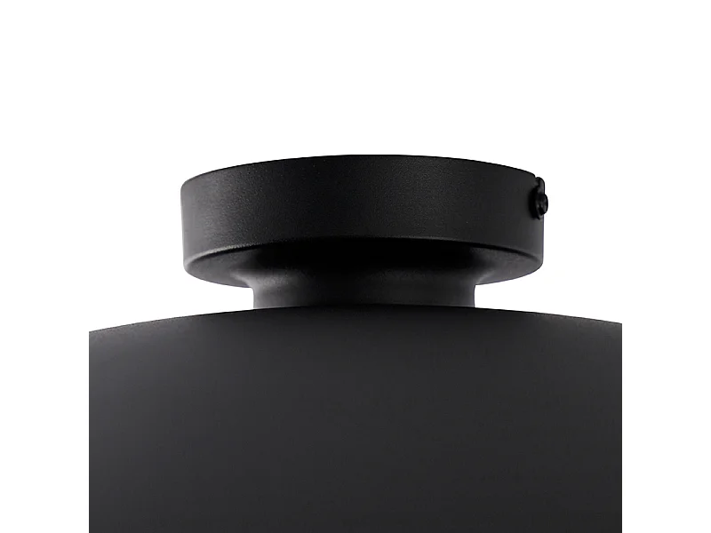 Plafonnier vintage noir avec or 60 cm - Emilienne Novo