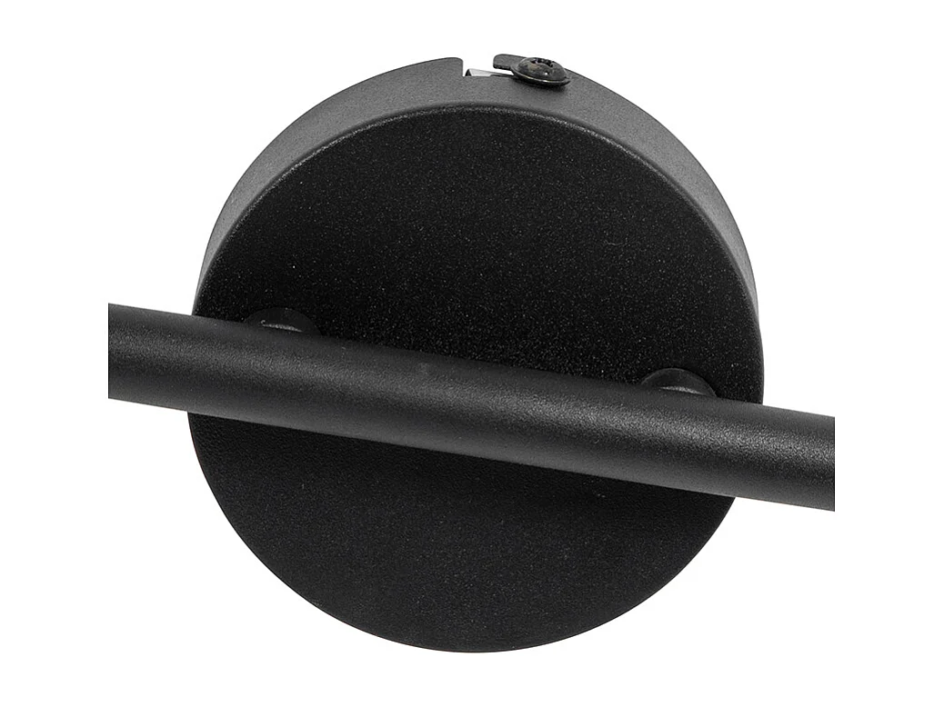 Spot industriel noir avec béton 2 lumières - Pedra