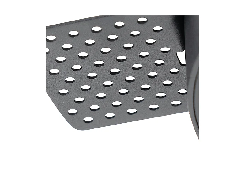 Spot encastré moderne noir GU10 AR70 rond sans bordure - Oneon