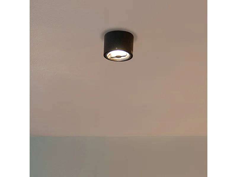 Spot de plafond moderne noir AR111 avec LED - Expert