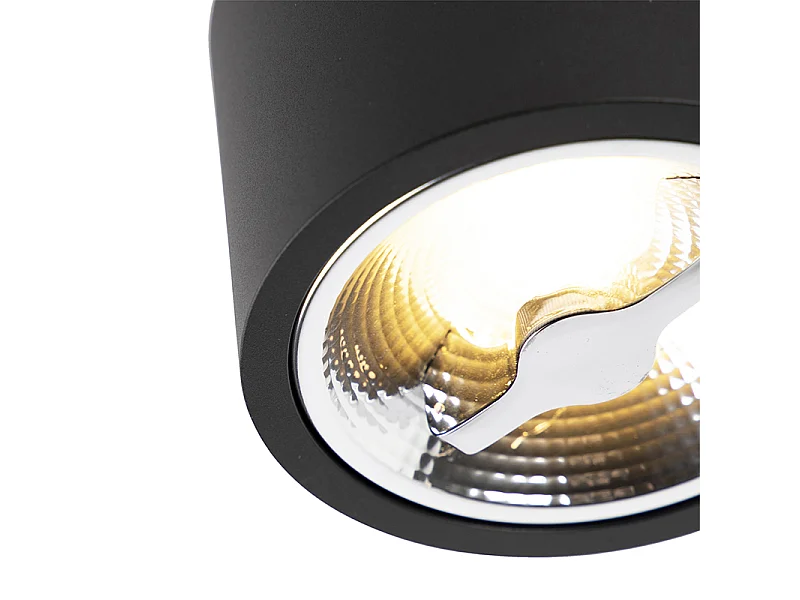 Spot de plafond moderne noir AR111 avec LED - Expert