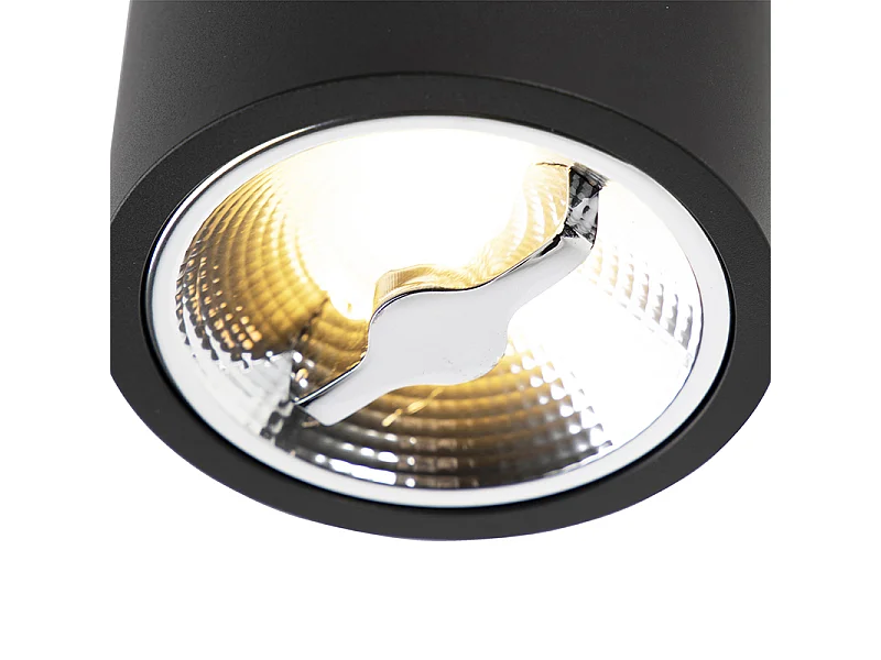 Spot de plafond moderne noir AR111 avec LED - Expert