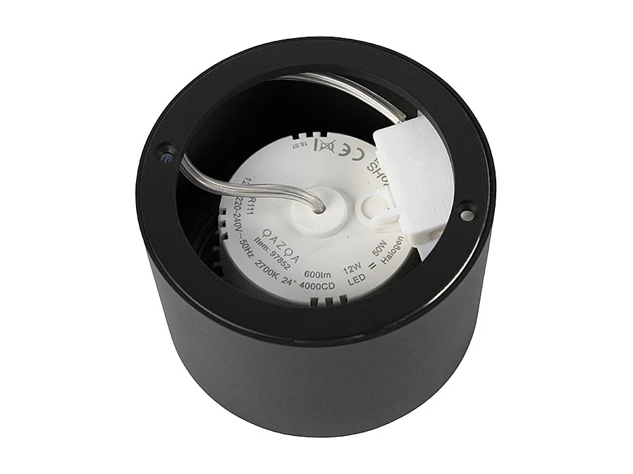 Spot de plafond moderne noir AR111 avec LED - Expert