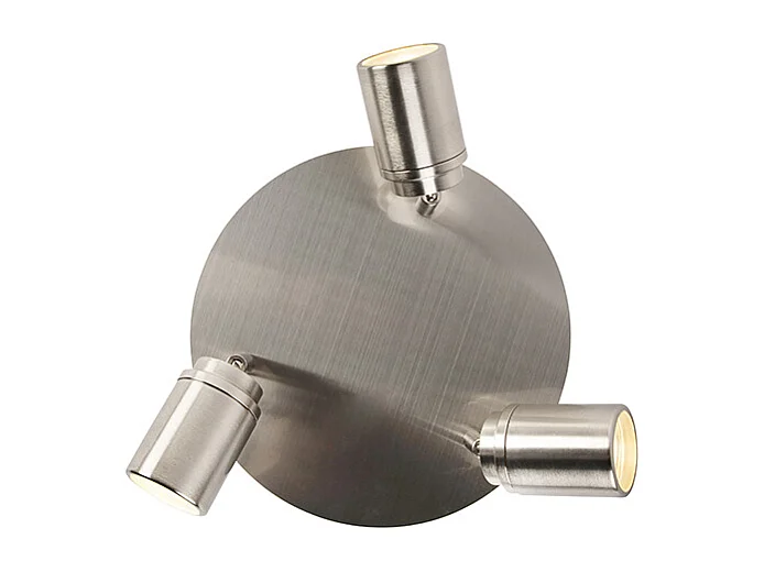 Spot de salle de bain moderne en acier 3 lumières IP44 - Ducha