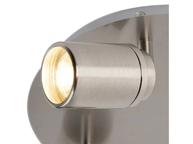 Spot de salle de bain moderne en acier 3 lumières IP44 - Ducha