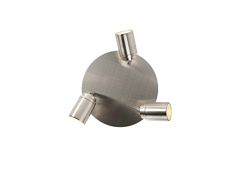 Spot de salle de bain moderne en acier 3 lumières IP44 - Ducha