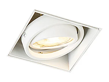 Lot de 12 spots encastrés blancs GU10 orientables sans cadre - Oneon