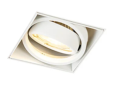 Lot de 12 spots encastrés blancs GU10 orientables sans cadre - Oneon