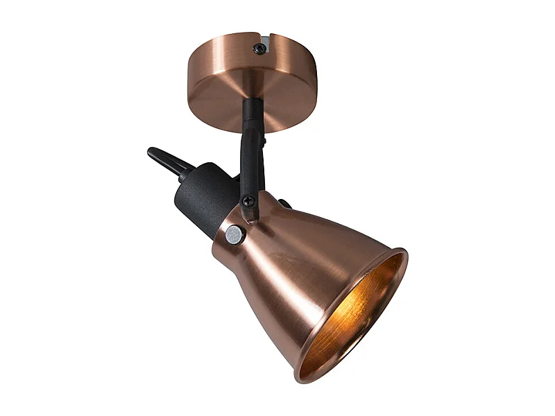Spot de plafond orientable cuivré classique - Jos