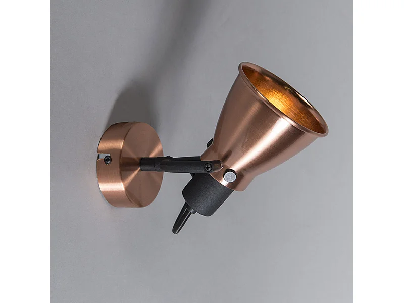 Spot de plafond orientable cuivré classique - Jos