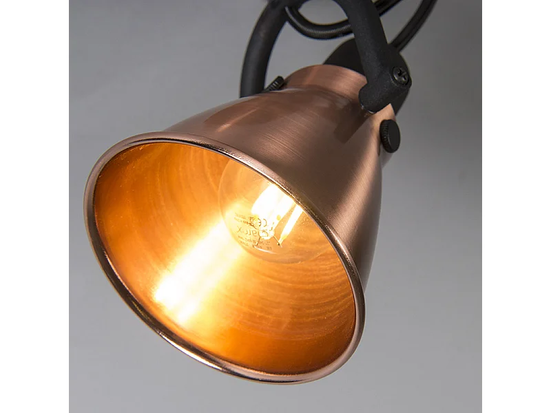 Spot de plafond orientable cuivré classique - Jos