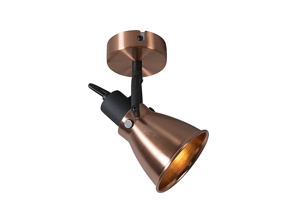 Spot de plafond orientable cuivré classique - Jos