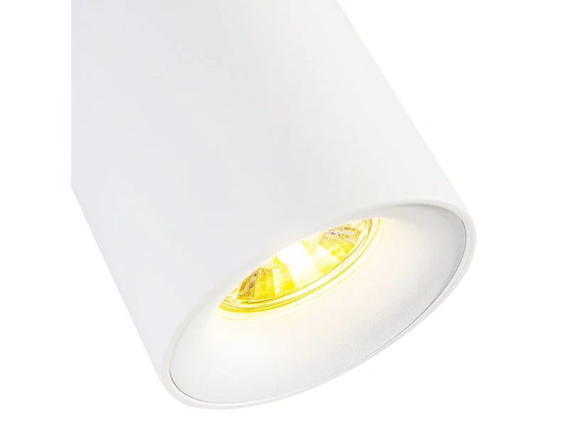 Spot en saillie moderne blanc GU10 50mm - Ronda