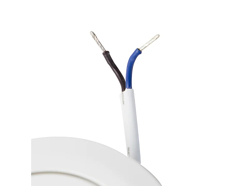 Lot de 5 spots encastrés blancs avec LED à 3 niveaux de luminosité - Mio