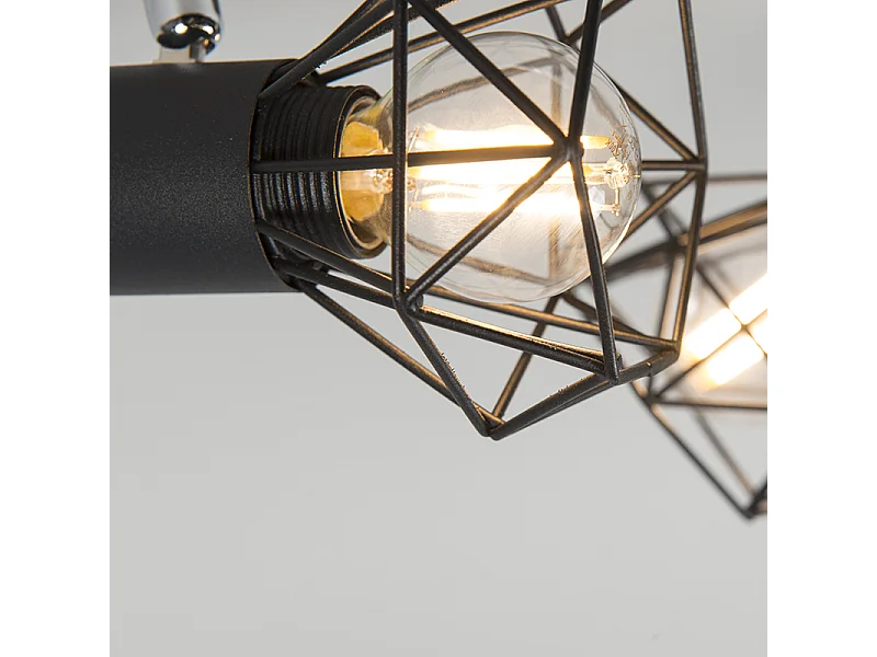 Spot art déco noir pivotant et inclinable - MOSH 2