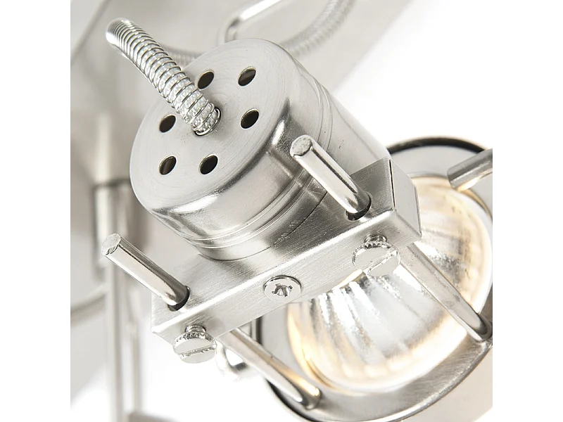 Spot encastré industriel acier 3 lumières orientable et inclinable - Suplux