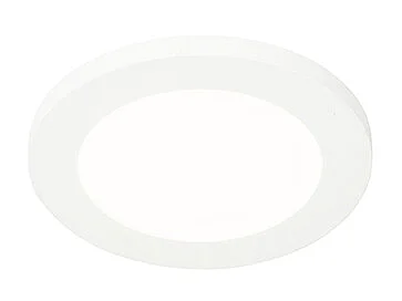 Plafonnier blanc 17 cm avec LED dimmable en 3 étapes IP44 - Steve