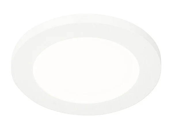 Plafonnier blanc 17 cm avec LED dimmable en 3 étapes IP44 - Steve