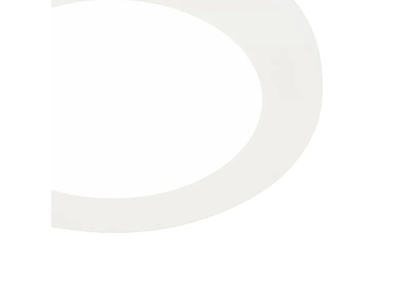 Plafonnier blanc 17 cm avec LED dimmable en 3 étapes IP44 - Steve